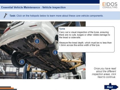 Vehicle Maintenance Module (Screenshot)