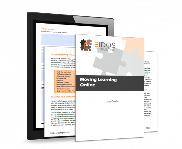 Online learning planning template